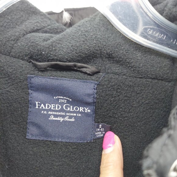 Faded Glory quilted Puffer Jacket size small 4-6 - Picture 6 of 10